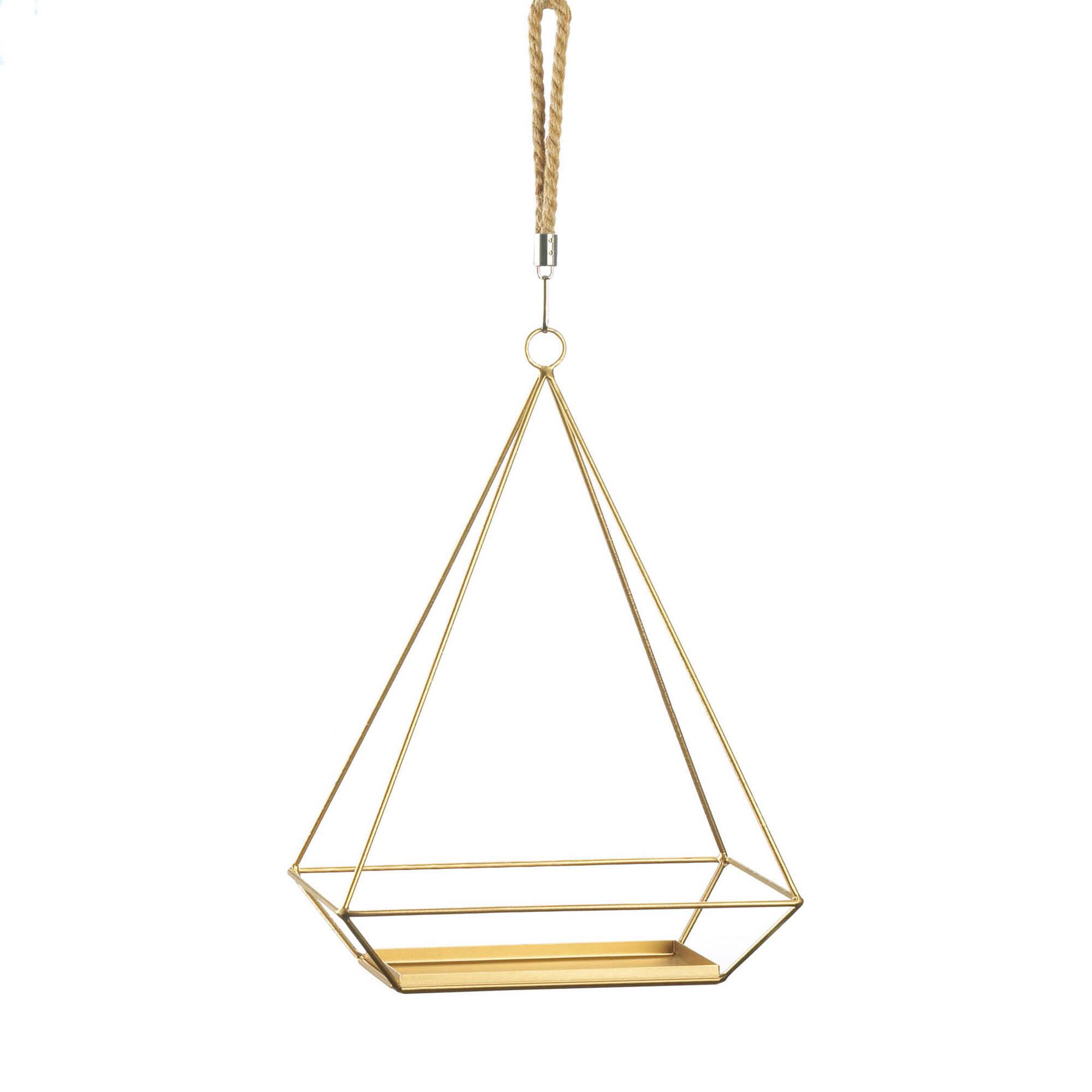 15" Hanging Plant Holder with Rectangle Base